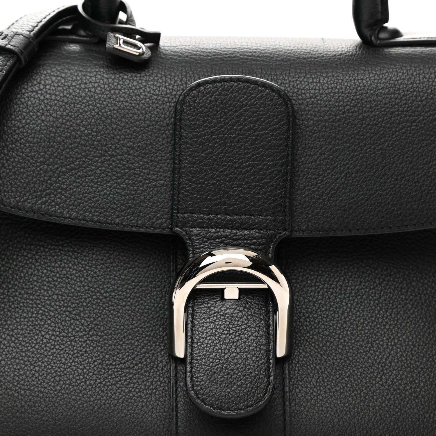 Delvaux Grained Calfskin MM Brillant Satchel Black 8 of 11