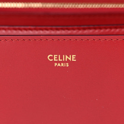 Celine Box Calfskin Medium Classic Box Flap Bag Red 6 of 13