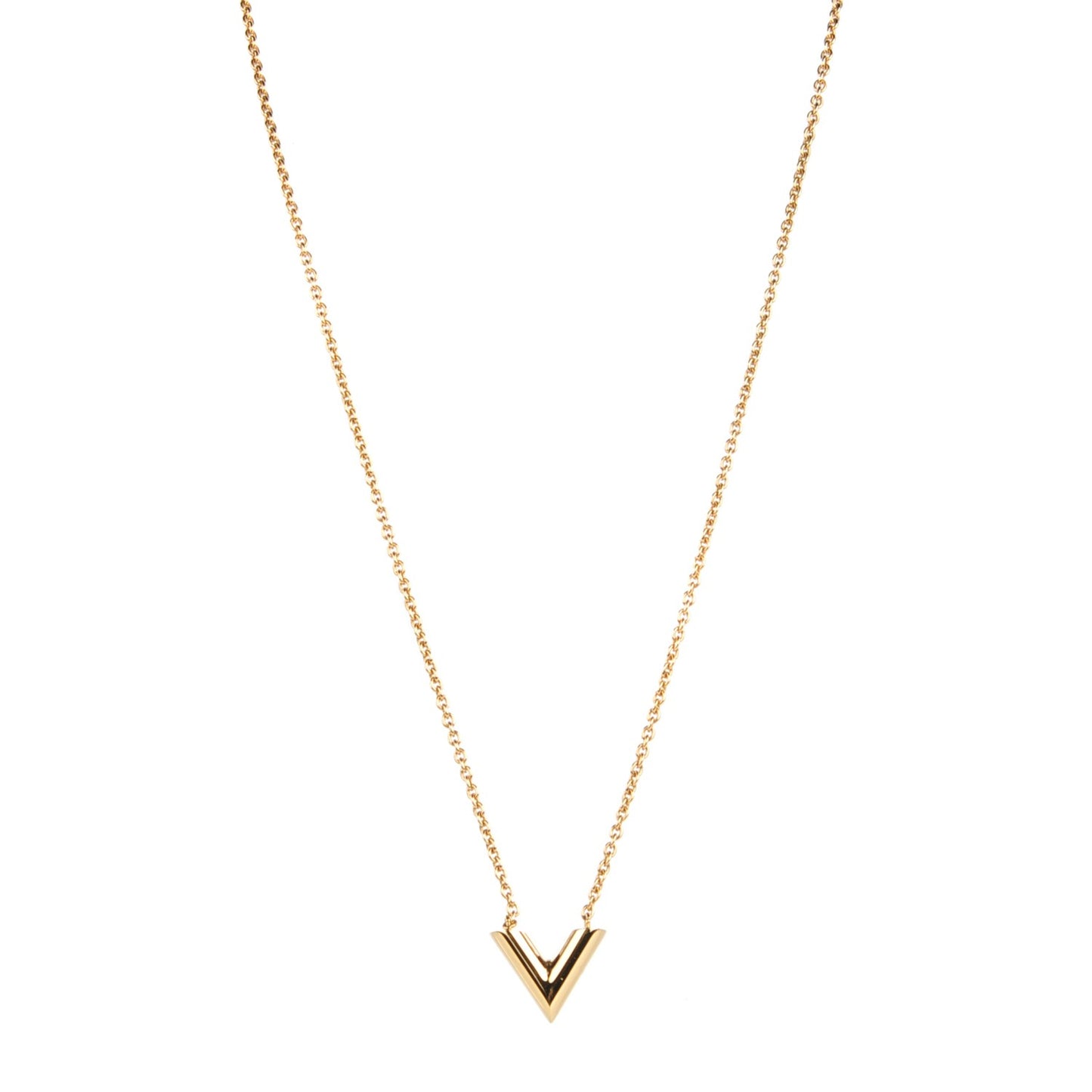 Essential V Necklace Gold