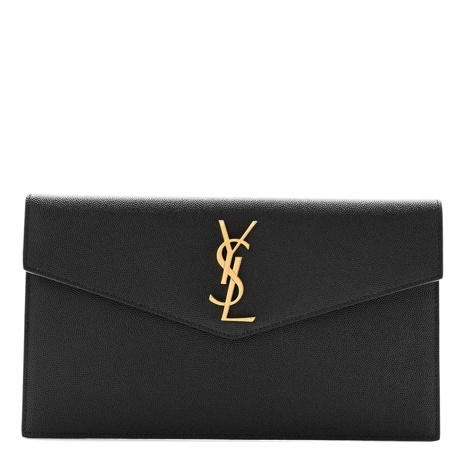 Saint Laurent Grain De Poudre Uptown Pouch Black 1 of 8