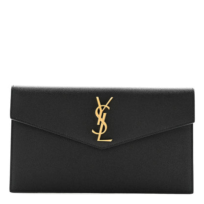 Saint Laurent Grain De Poudre Uptown Pouch Black 1 of 8