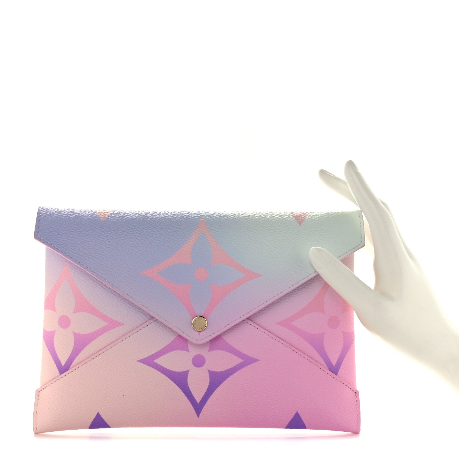 Louis Vuitton Monogram Giant Spring In The City Kirigami Pochette Set Sunrise Pastel Midnight Fuchsia Sunset Kaki 2 of 11