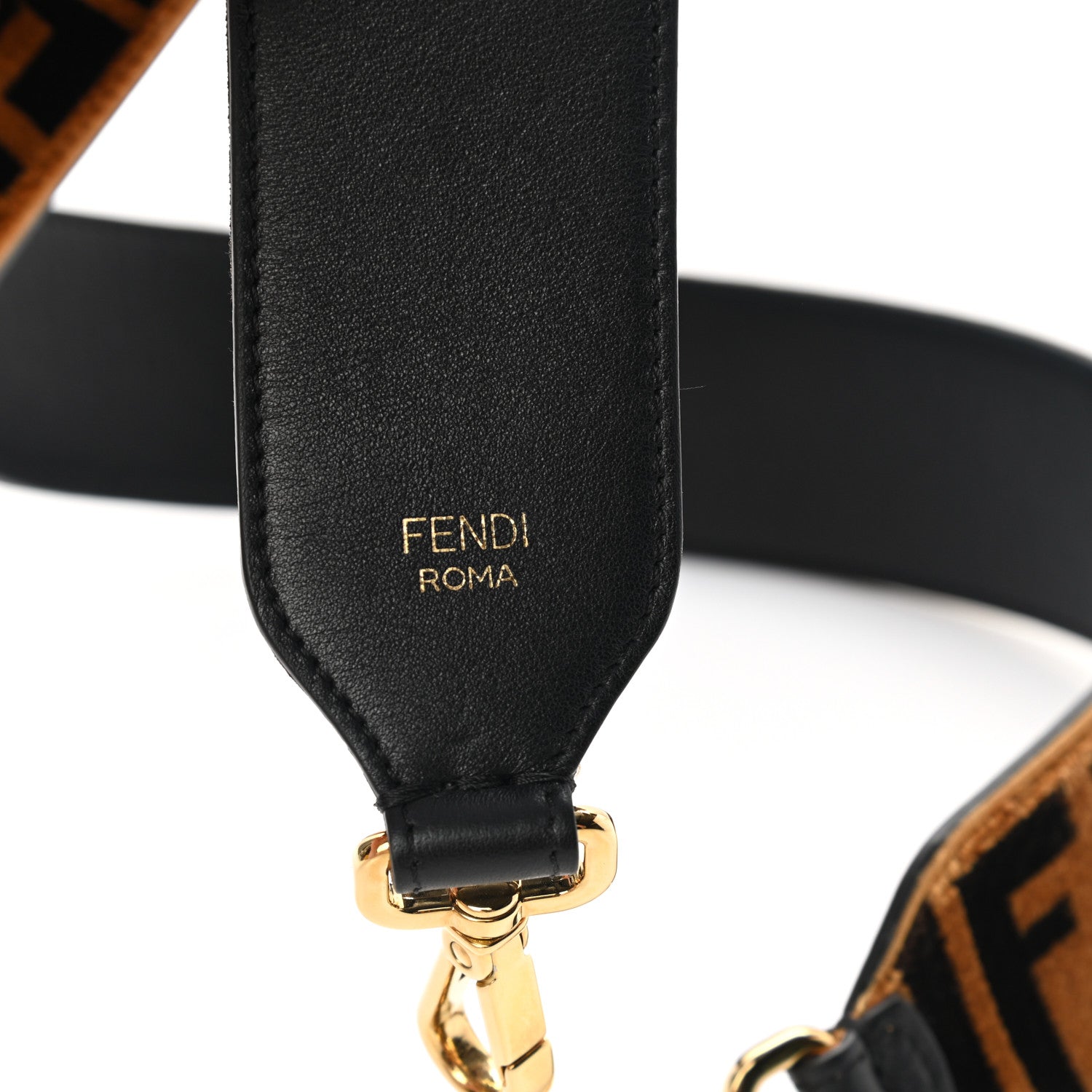 Fendi Velvet Tapestry FF Strap You Tobacco 4 of 6