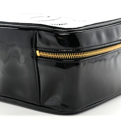 Chanel Patent Timeless CC Vanity Case Black 10 of 13