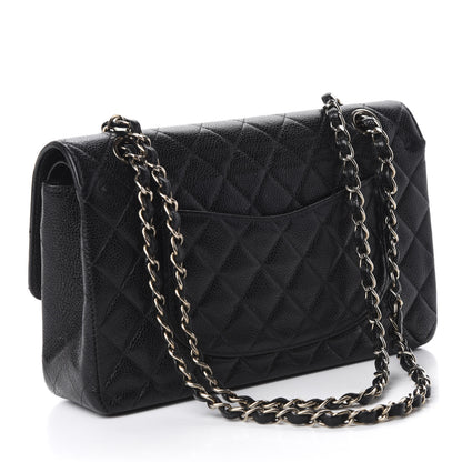 Chanel Caviar Quilted Medium Double Flap Black 3 of 12