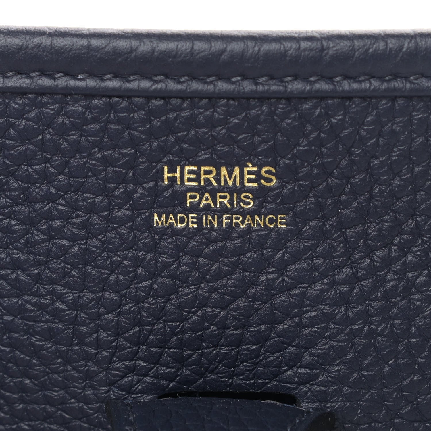Hermes Taurillon Clemence Evelyne III PM Bleu Nuit 8 of 9