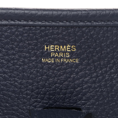 Hermes Taurillon Clemence Evelyne III PM Bleu Nuit 8 of 9