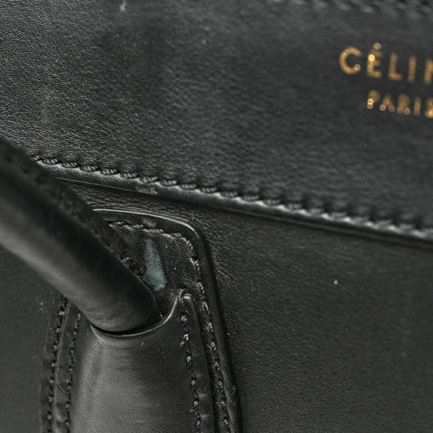Celine Smooth Calfskin Micro Luggage Black 10 of 10