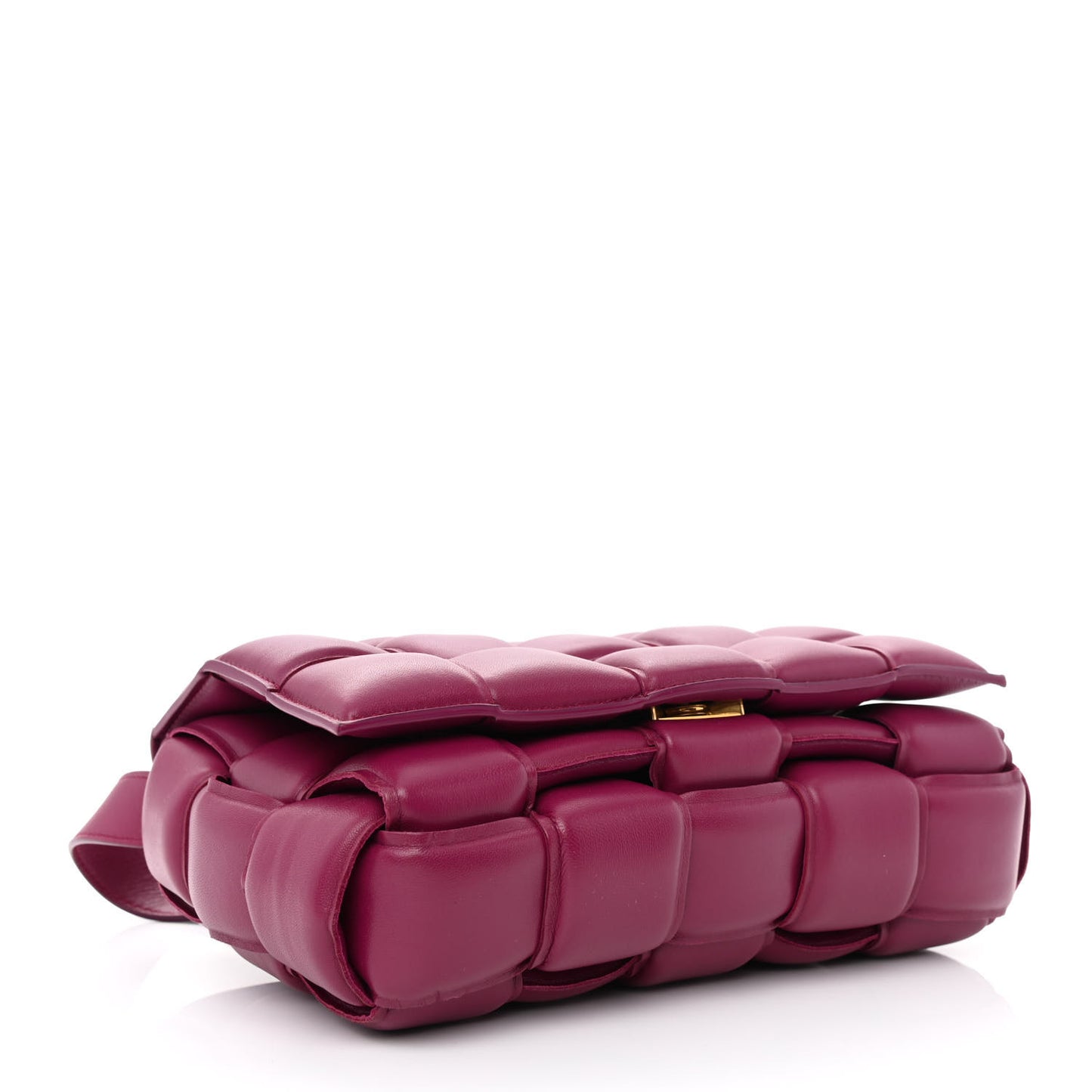 Nappa Maxi Intreccio Padded Cassette Crossbody Bag Cinnabar