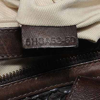 Chloe Python Silverado Frame Bag Brown 4 of 8