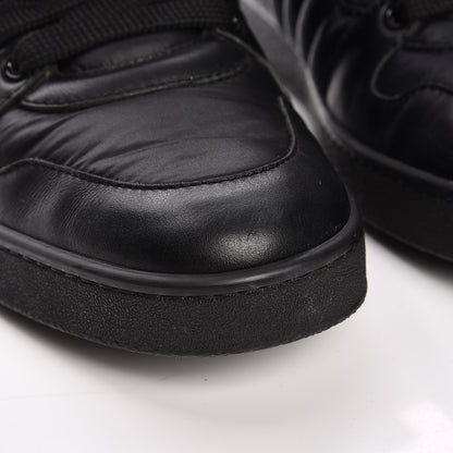 Gucci Nylon Calfskin Mens High Top Sneakers 8.5 Black 9 of 11