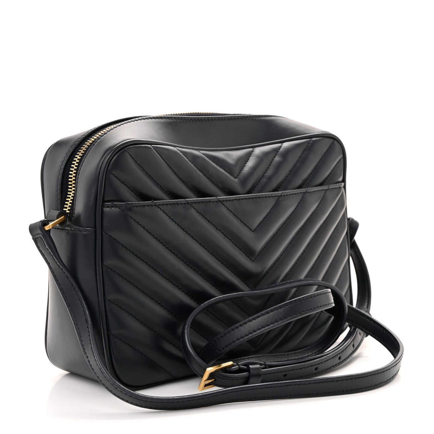 Calfskin Matelasse Monogram Lou Camera Bag Deep Marine