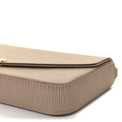 Louis Vuitton Epi Felicie Pochette Chain Wallet Galet 9 of 9
