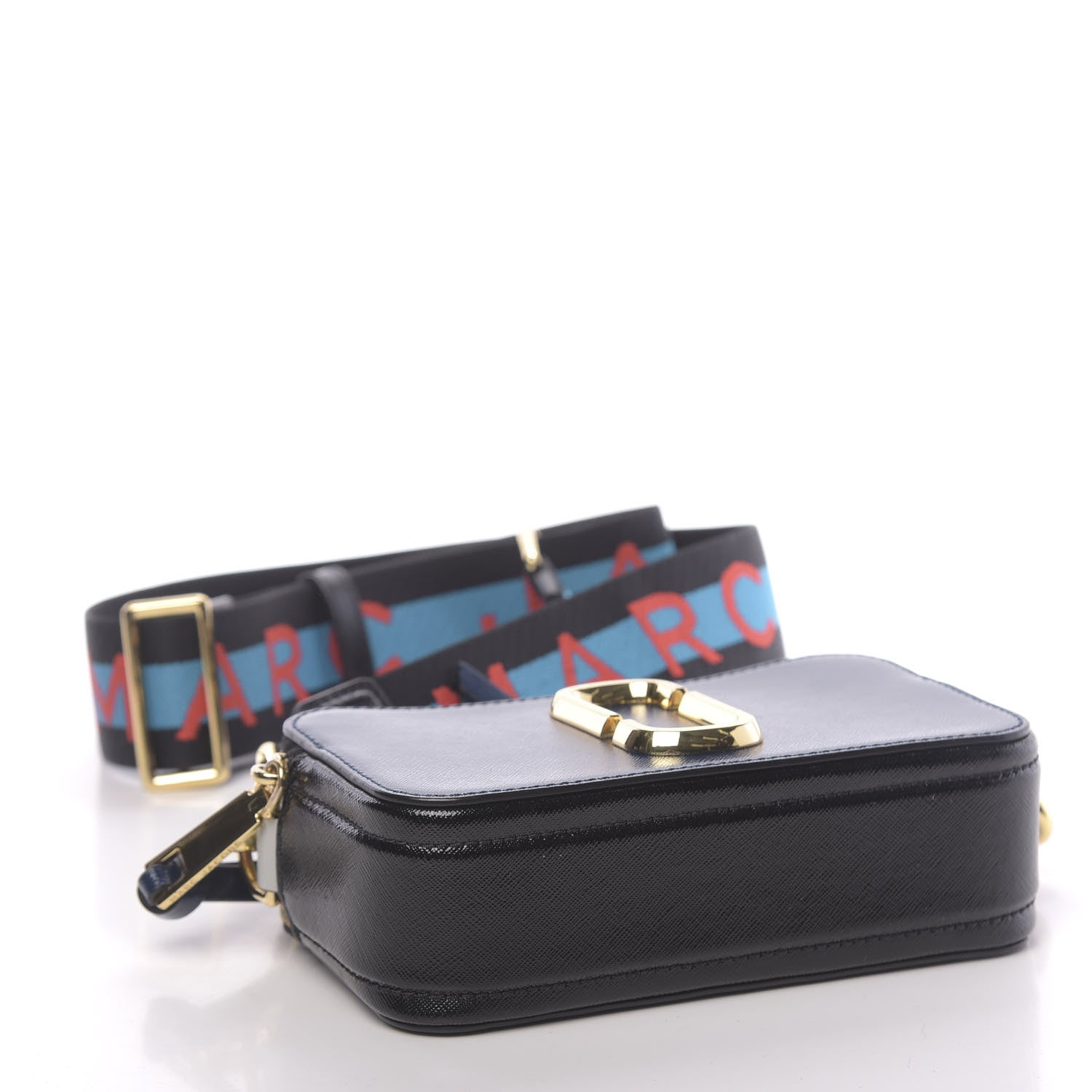 Marc Jacobs Saffiano Small Snapshot Camera Bag Blue Sea 4 of 10