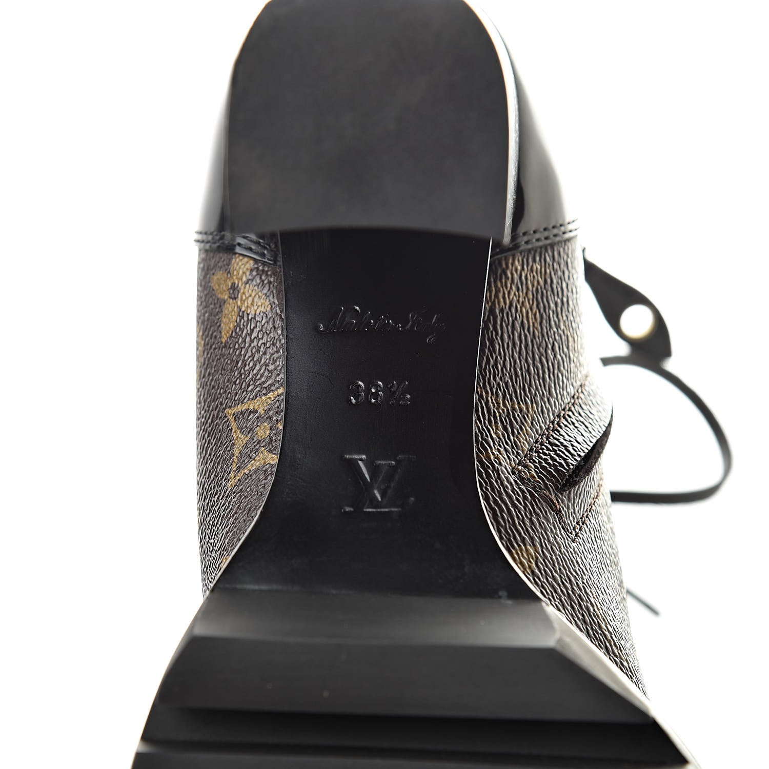 Louis Vuitton Patent Calfskin Monogram Star Trail Ankle Boots 38.5 Black 6 of 7