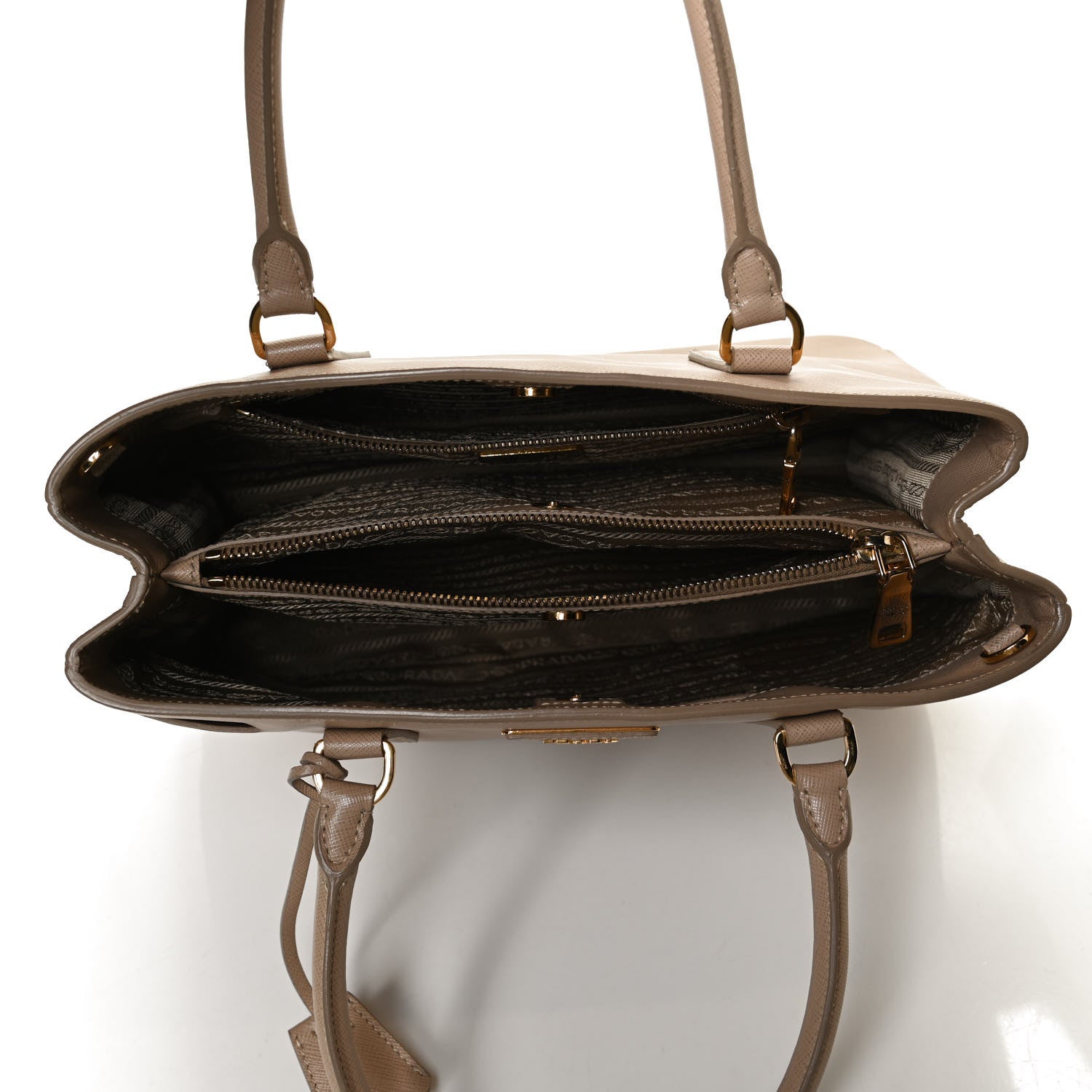 Prada Saffiano Medium Galleria Double Zip Tote Sabbia 5 of 10