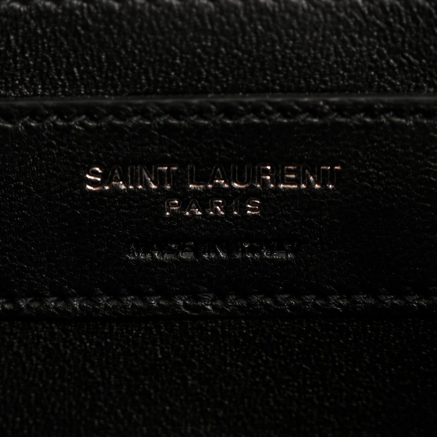 Saint Laurent Crinkled Calfskin Matelasse Monogram Baby Niki Chain Satchel Black 6 of 14