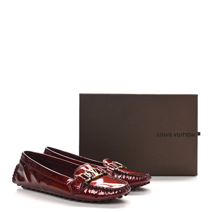 Louis Vuitton Patent Calfskin Oxford Loafers 38 Rouge Fauviste 9 of 9