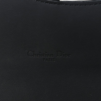Christian Dior Ultra Matte Calfskin Saddle Chain Wallet Pouch Black 7 of 9