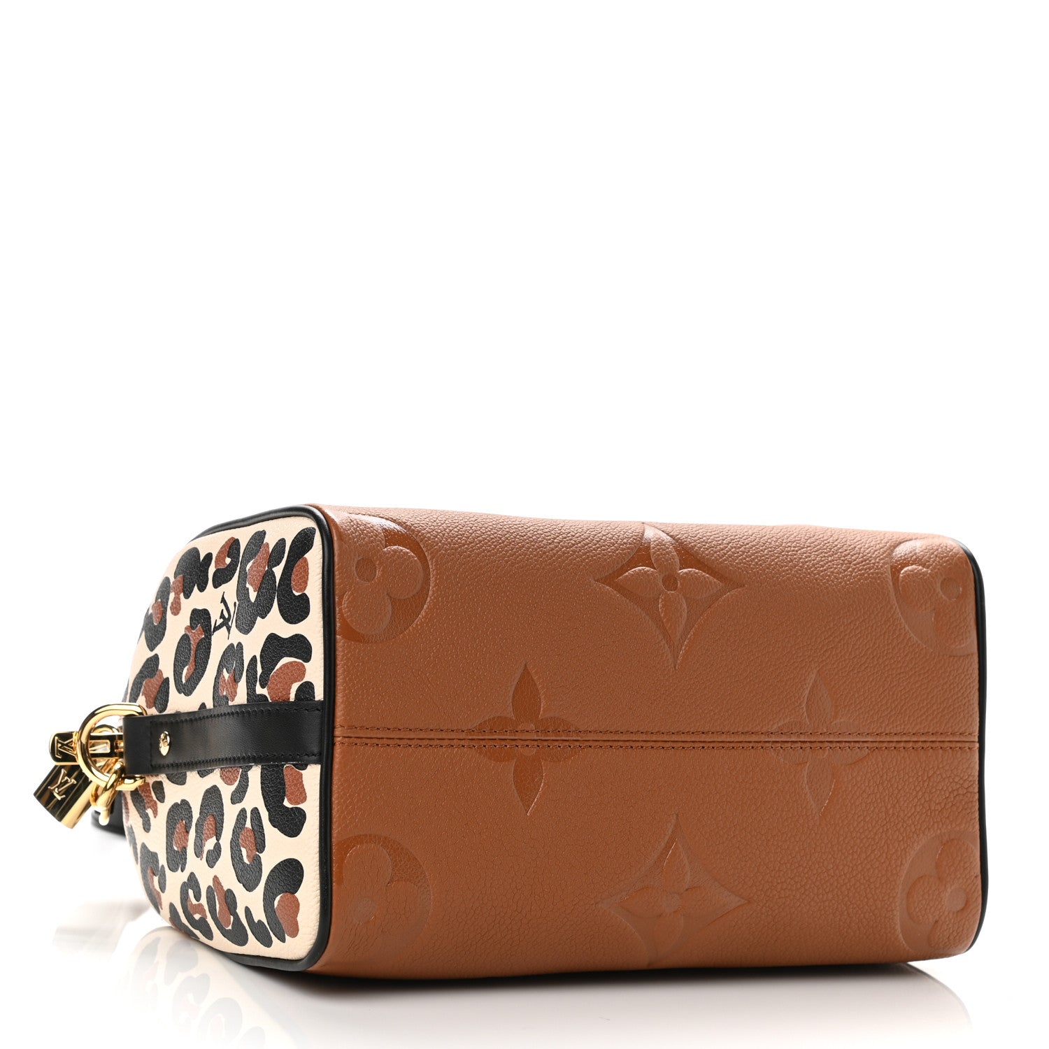 Louis Vuitton Empreinte Monogram Giant Wild At Heart Speedy Bandouliere 25 Caramel 4 of 9