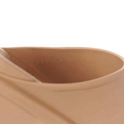 Gucci Soft Rubber Womens Interlocking G Platform 42mm Slide Sandals 37 Vintage Camel 37 Vintage Camel 9 of 10