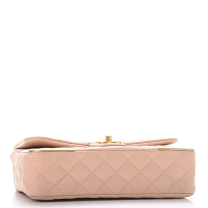 Chanel Calfskin Quilted Rock The Corner Flap Pink 4 of 9