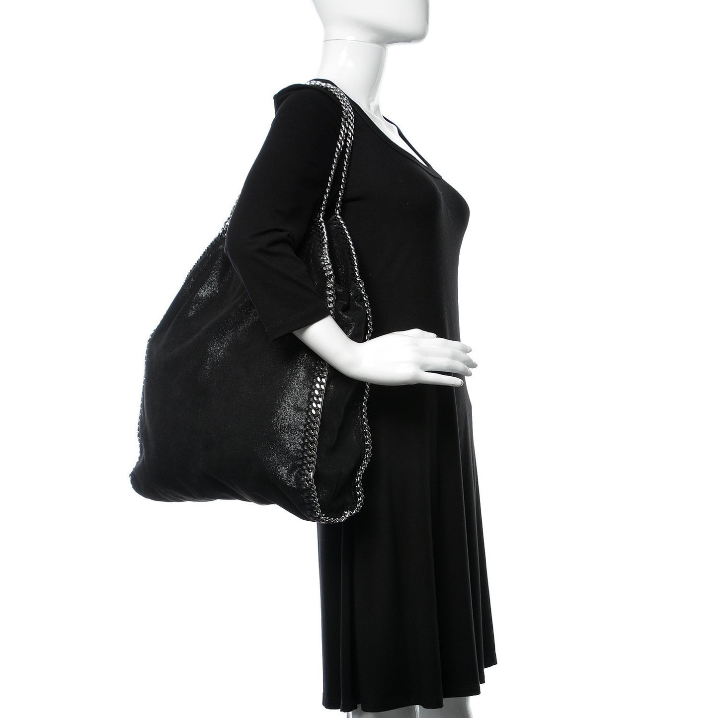 Shaggy Deer Big Falabella Tote Black