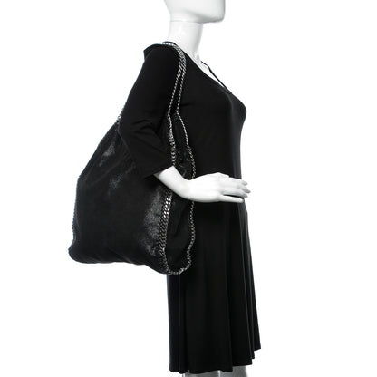 Stella McCartney Shaggy Deer Big Falabella Tote Black 2 of 9