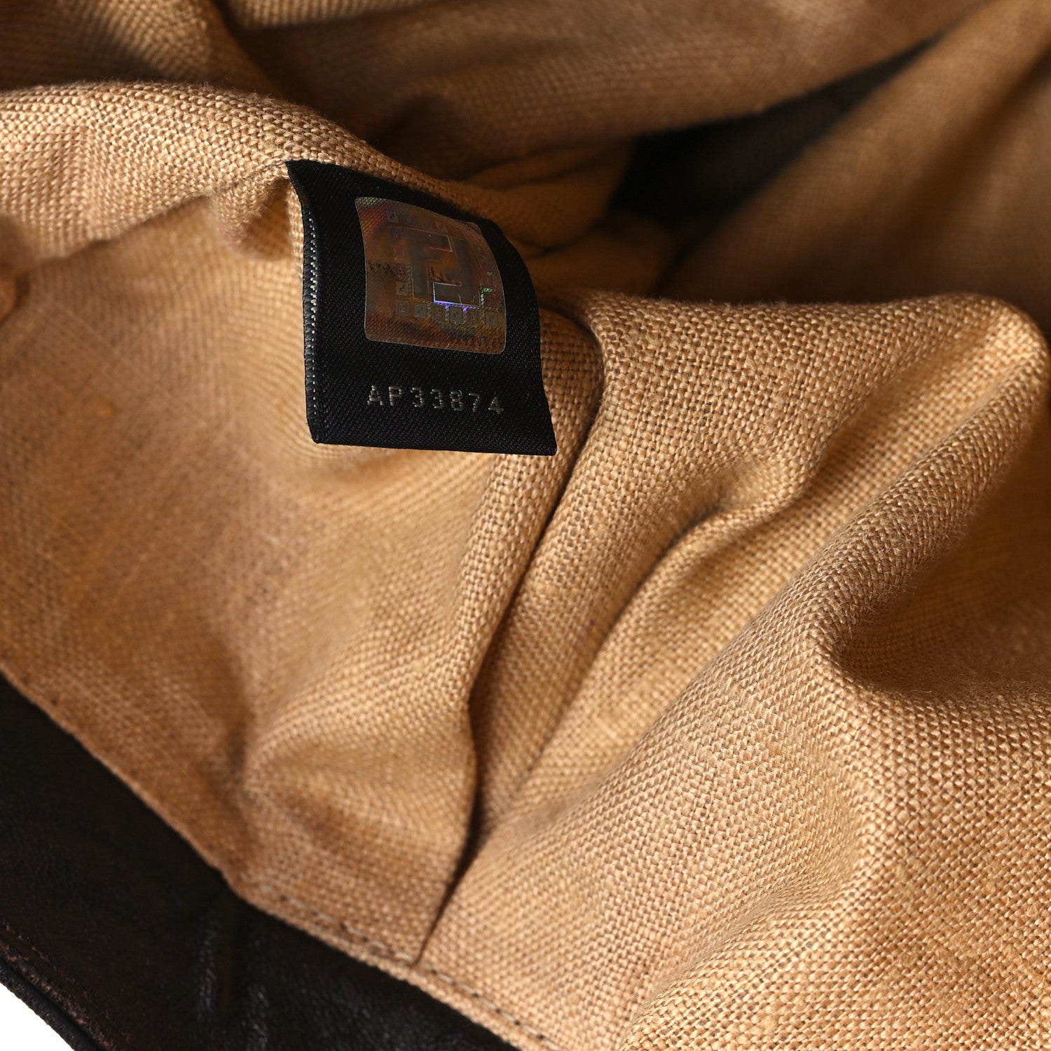Fendi Zucca Nappa Nuvolata Vitello Tortuga Spy Tobacco Moro 7 of 13