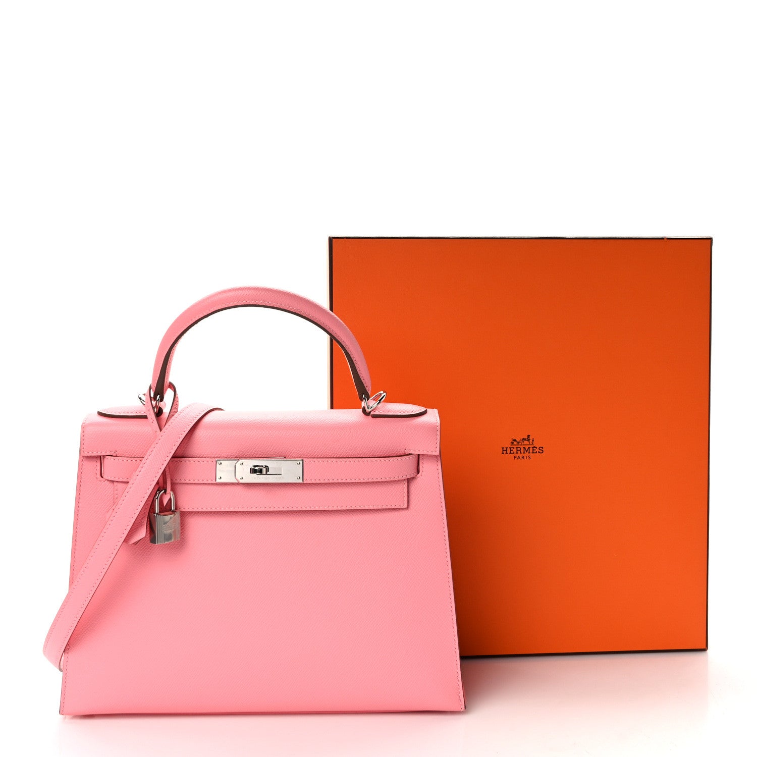 Hermes Epsom Kelly Sellier 28 Rose Confetti 14 of 14