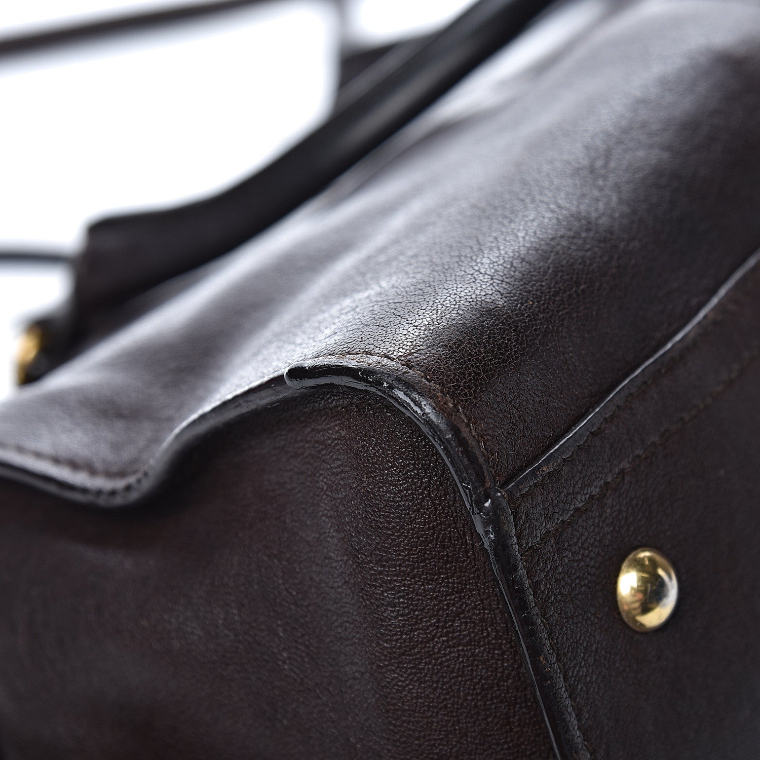 Saint Laurent Sheepskin Small Cabas ChYc Dark Brown 18 of 23