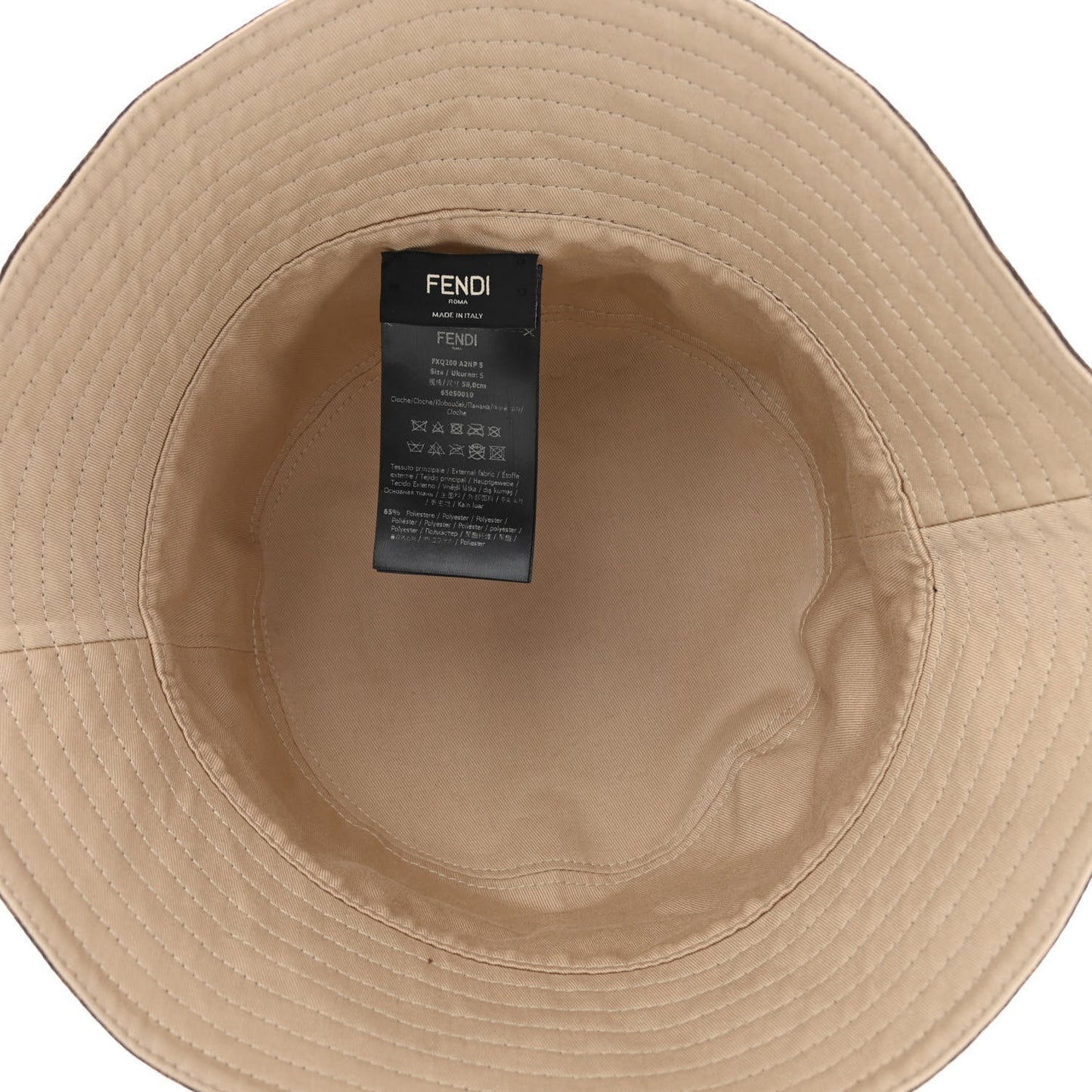 Technical Fabric FF Reversible Bucket Hat S Tobacco Beige
