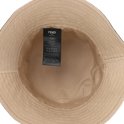 Fendi Technical Fabric FF Reversible Bucket Hat S Tobacco Beige 7 of 15