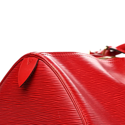Louis Vuitton Epi Keepall 50 Castillan Red 9 of 17