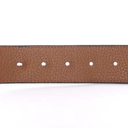 Louis Vuitton Taurillon Calfskin 30mm LV Initiales Reversible Belt 90 36 Black 4 of 10