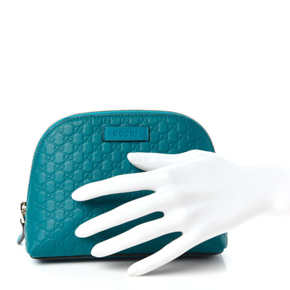Gucci Microguccissima GG Cosmetic Case Deep Cobalt 2 of 12