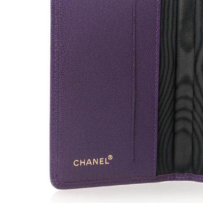 Chanel Goatskin Card Holder Wallet Purple 6 of 8