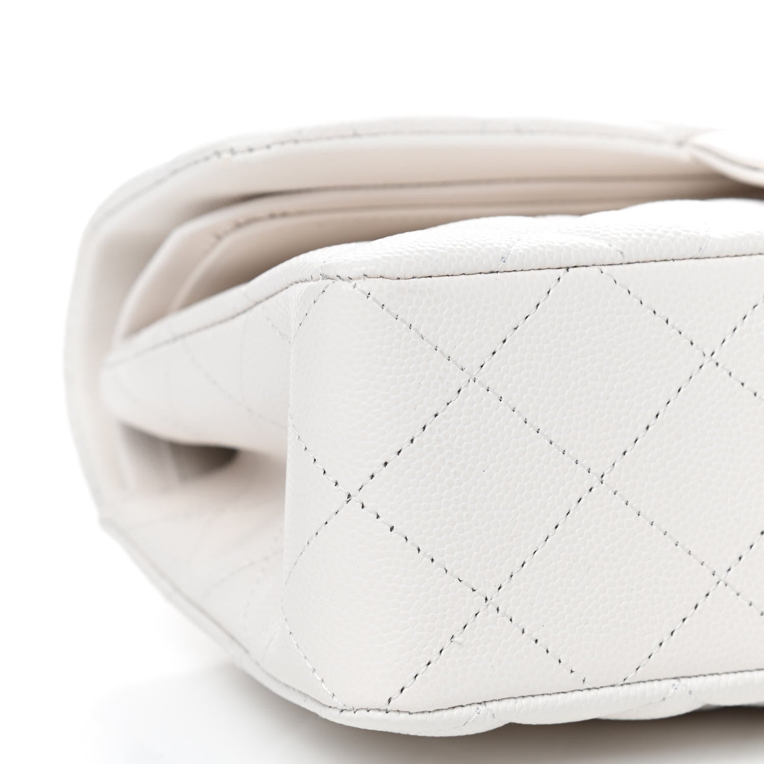 Chanel Caviar Quilted Small Double Flap White 6 of 9