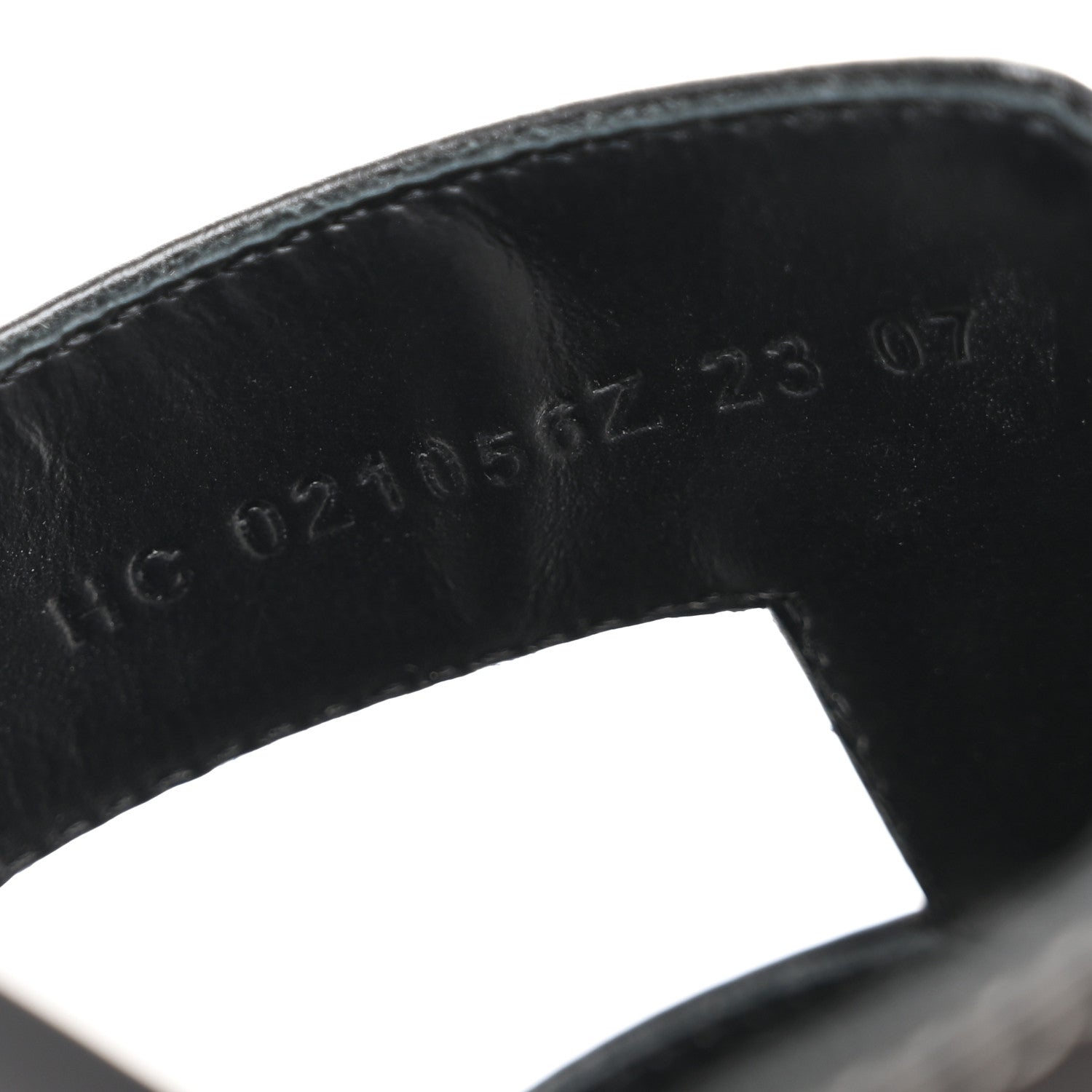 Hermes Box Calfskin Oran Sandals 41 Black 9 of 10