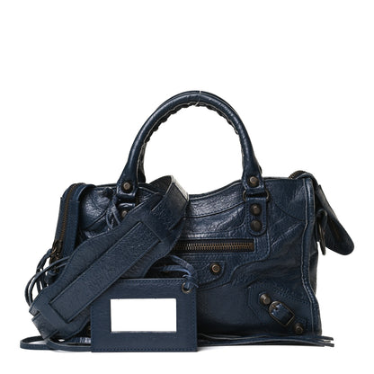 Balenciaga Agneau Classic Hardware Mini City Bleu Obscur 1 of 20