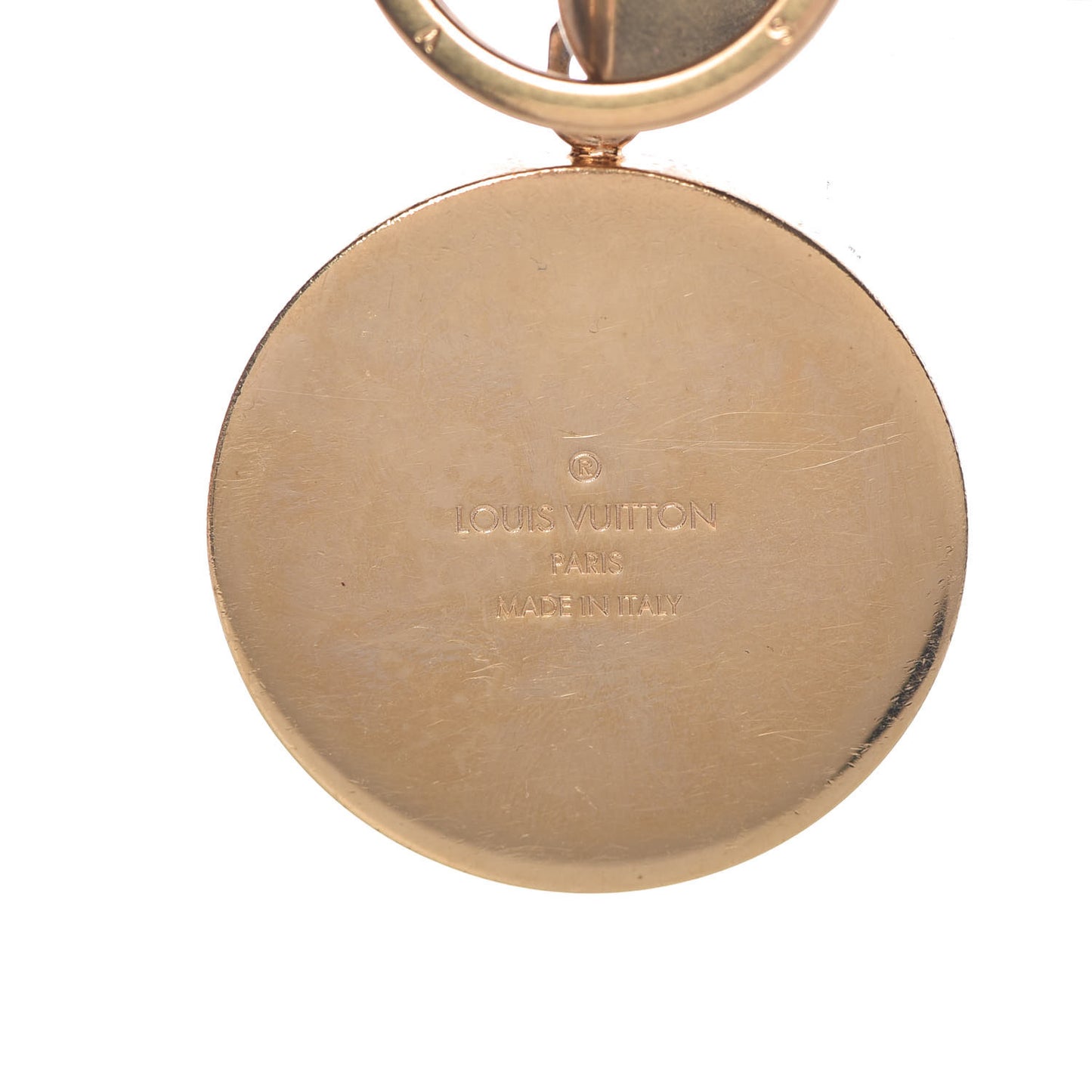 LV Circle Bag Charm Key Holder Pink
