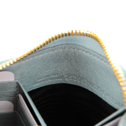 Balenciaga Agneau Giant 12 Gold Hardware Continental Zip Around Wallet Bleu Opaline 7 of 8