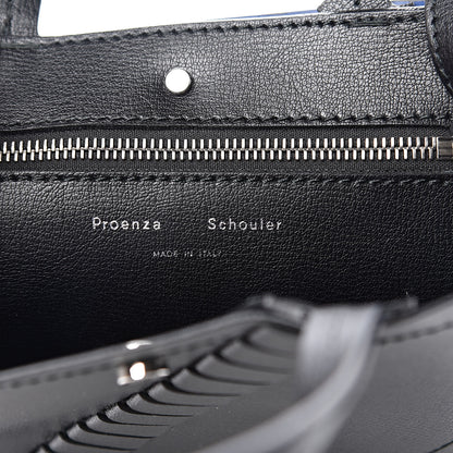 Proenza Schouler Grainy Calfskin Small Hex Tote Black 6 of 8