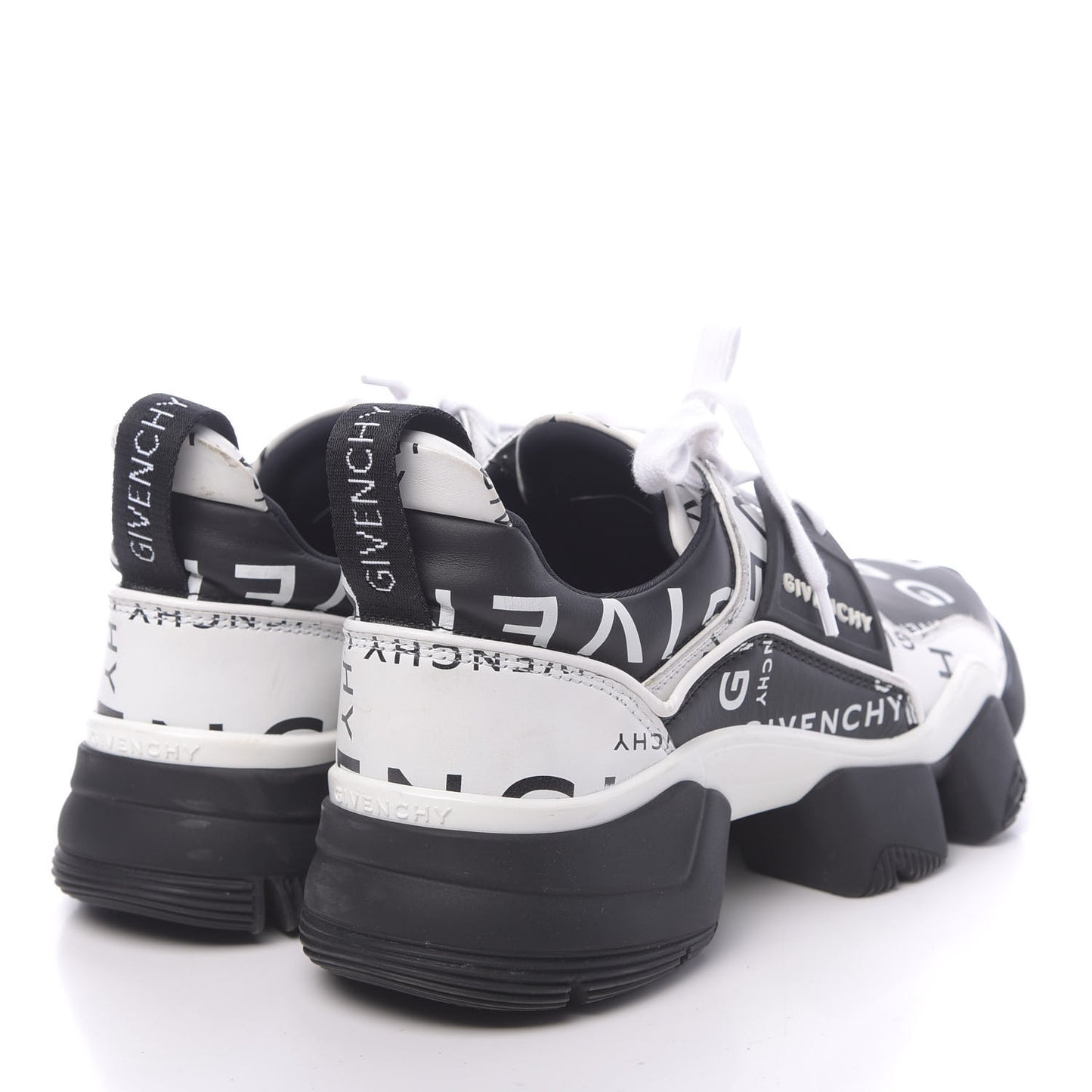 Calfskin Neoprene Basket Basse Jaw Sneakers 38.5 Black