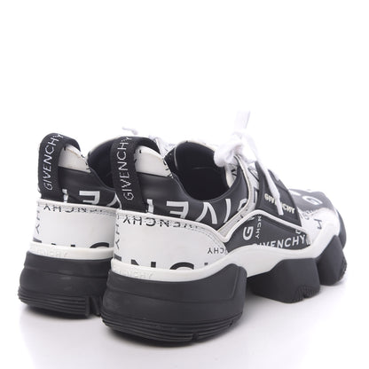 Givenchy Calfskin Neoprene Basket Basse Jaw Sneakers 38.5 Black 4 of 10