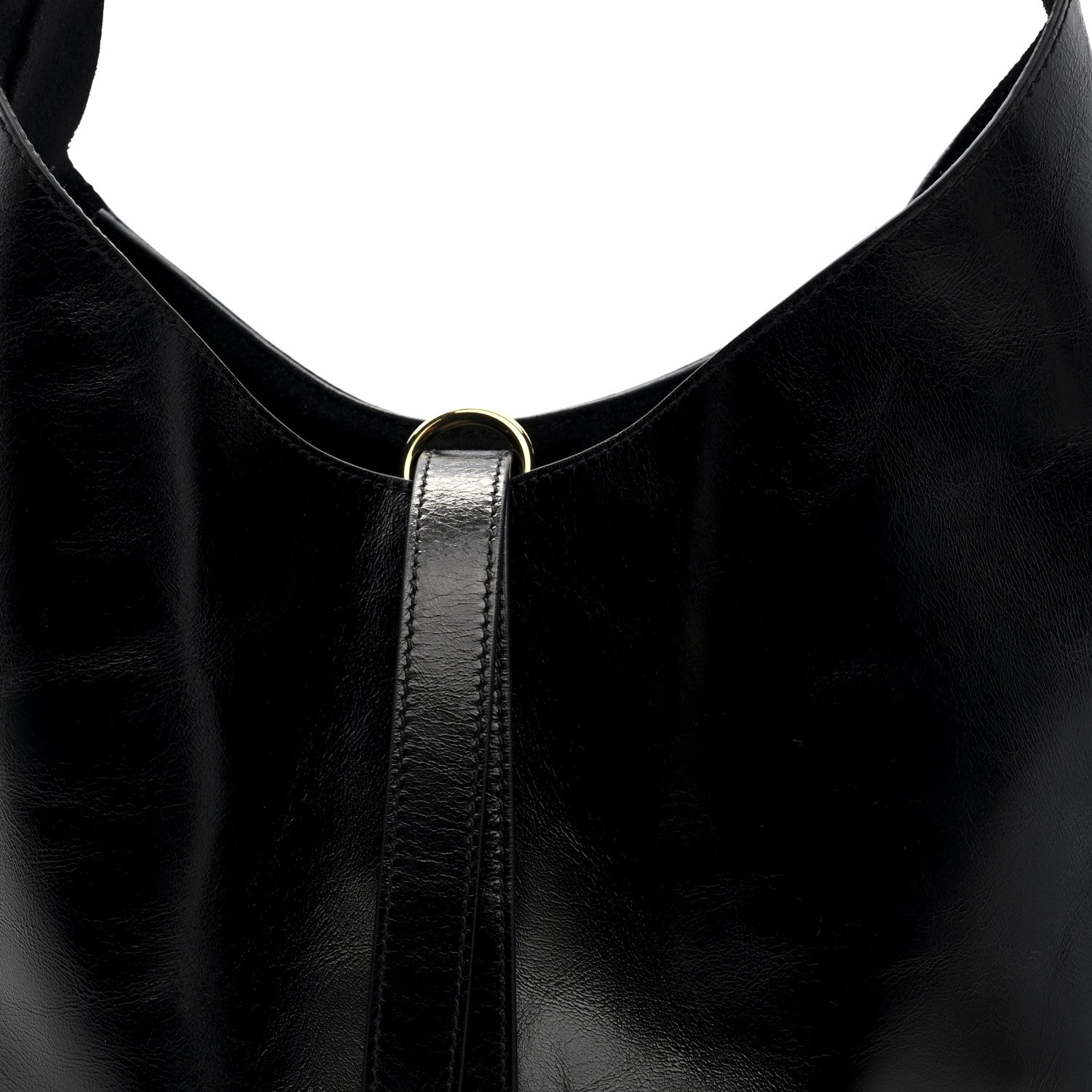 Chloe Shiny Calfskin Small Marcie Hobo Bag Black 7 of 9