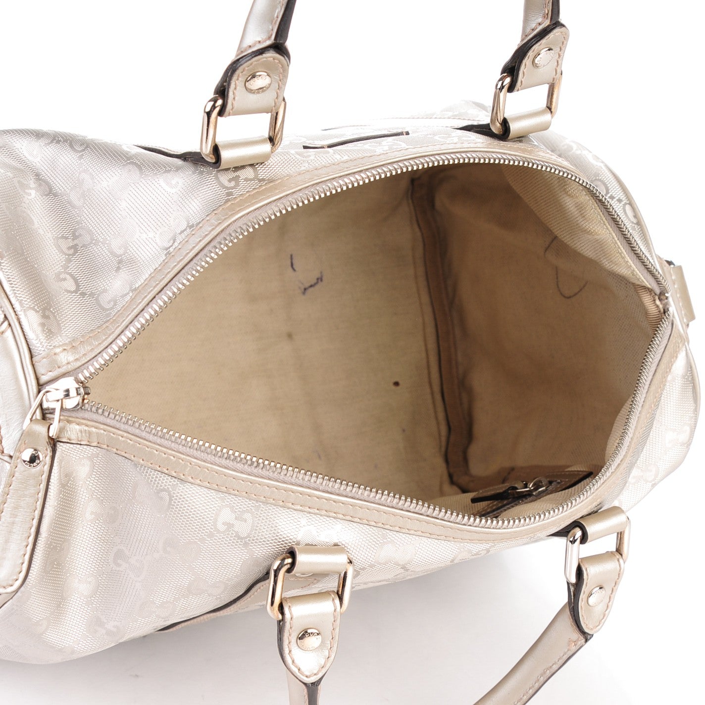 Gucci Imprime Monogram Medium Joy Boston Silver 5 of 11