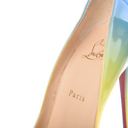 Christian Louboutin Patent Sunrise Pigalle Follies 100 Pumps 41 Multicolor 9 of 9