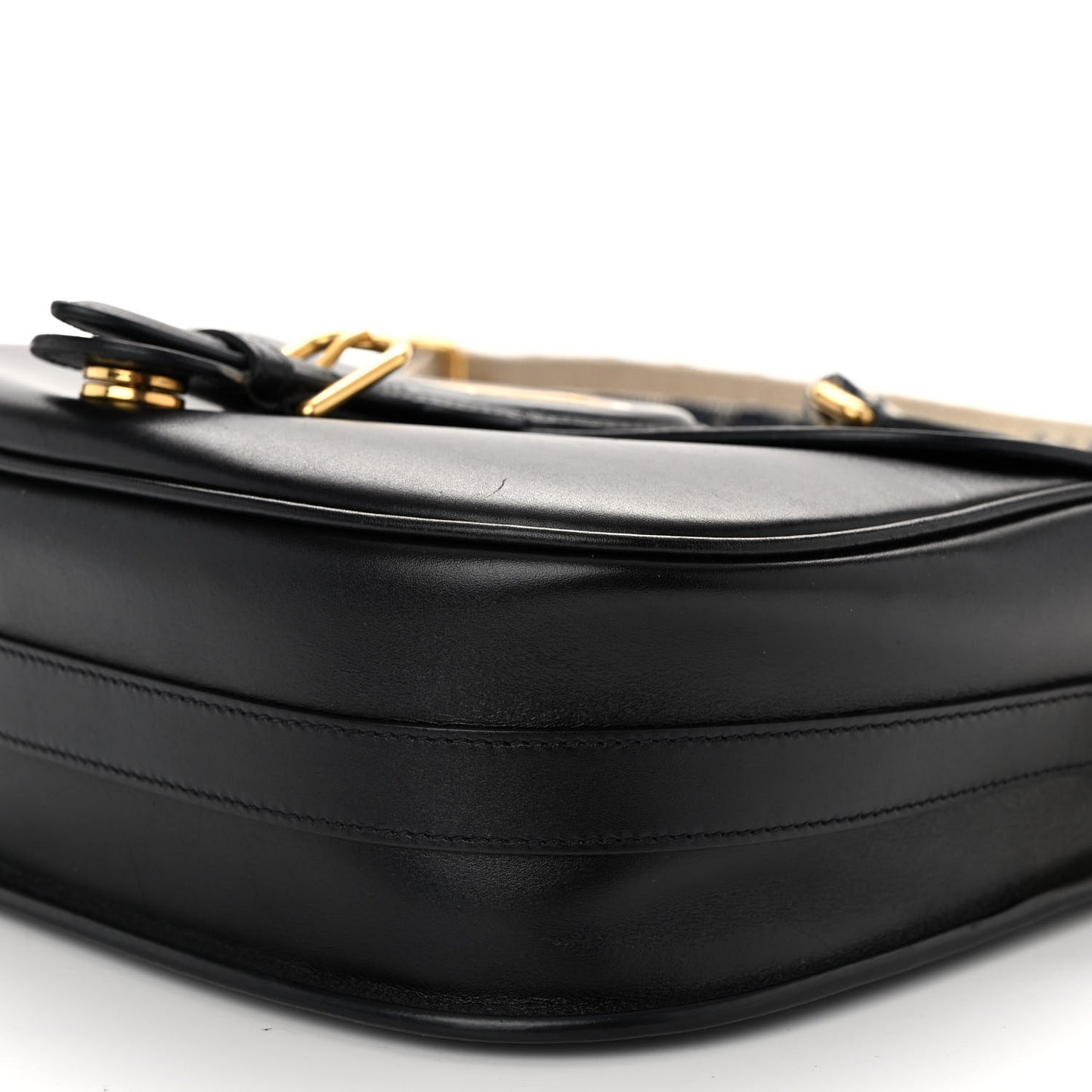 Box Calfskin Large Bobby Flap Black