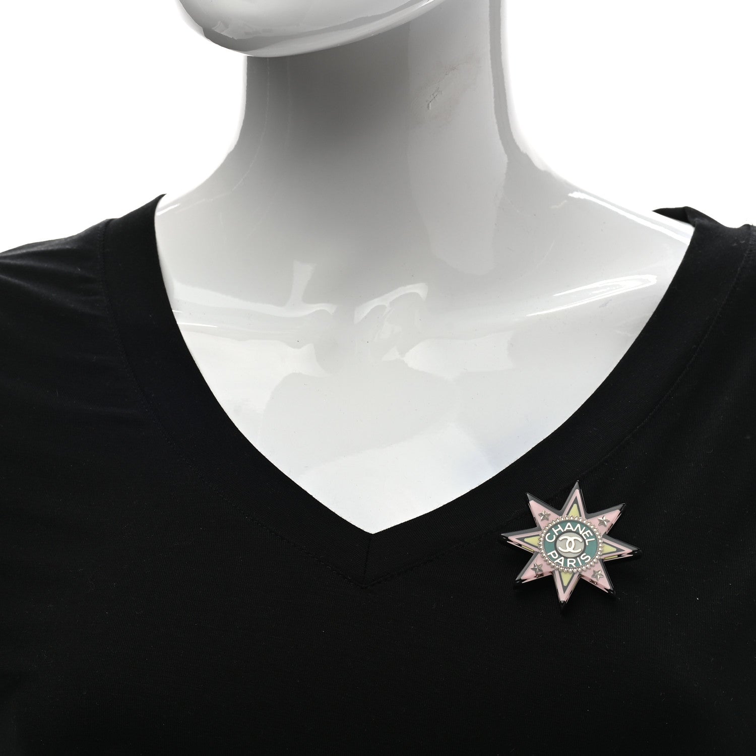 Chanel Resin CC Star Brooch Multicolor 2 of 5